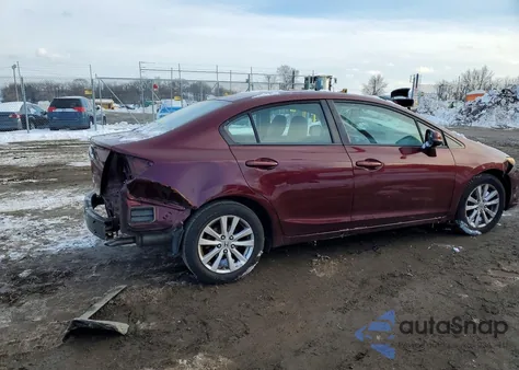 2012 Honda Civic Exl z USA, uszkodzony, nr VIN 2HGFB2F97CH534135